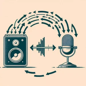 스피커와 마이크 사이의 피드백 루프