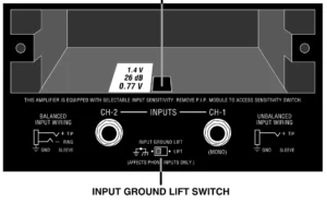 MA-3600VZ 입력 감도 선택 스위치 (1.4V/26dB/0.77V)