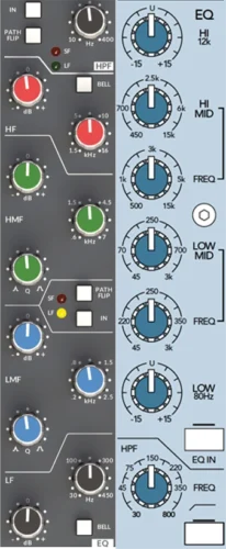 SSL Origin과 Mackie SR40의 이퀄라이저