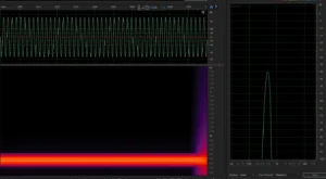 440Hz 정현파, 스펙트럼 분석, RTA 그래프